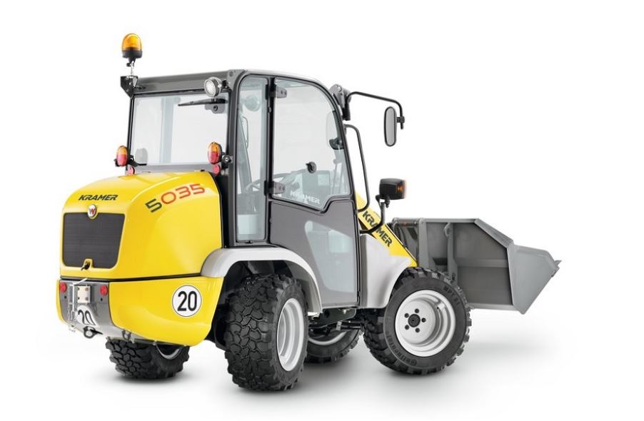 Hjullaster firehjulsstyrt diesel < 2 tonn